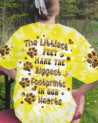 THE LITTLEST FEET DOG PAW SUNFLOWER ALL OVER PRINT - TLPQ1806241