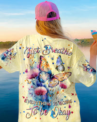 JUST BREATHE BUTTERFLY ALL OVER PRINT - TLPQ2103243
