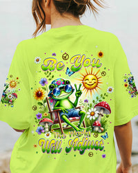 BE YOU THE WORLD WILL ADJUST FROG ALL OVER PRINT - TLPQ3107243