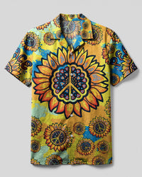 PEACE Y'ALL TIE DYE CAMP SHIRT - TLTR0606237
