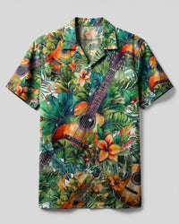 GUITAR TROPICAL CAMP SHIRT - TLTW0706233
