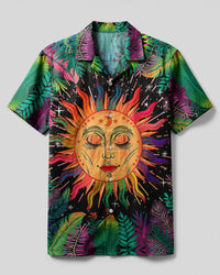 HERE COMES THE SUN TROPICAL CAMP SHIRT - TLTW1305231