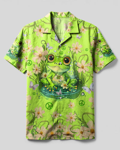 BE YOU THE WORLD WILL ADJUST FROG CAMP SHIRT - TLTW2709234