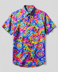 PAWS OF COLORFUL DREAMS BUTTON-DOWN COLLAR SHIRT - TYLN2206263