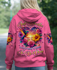 JUST BREATHE HUMMINGBIRD ALL OVER PRINT - TYPQ0602262