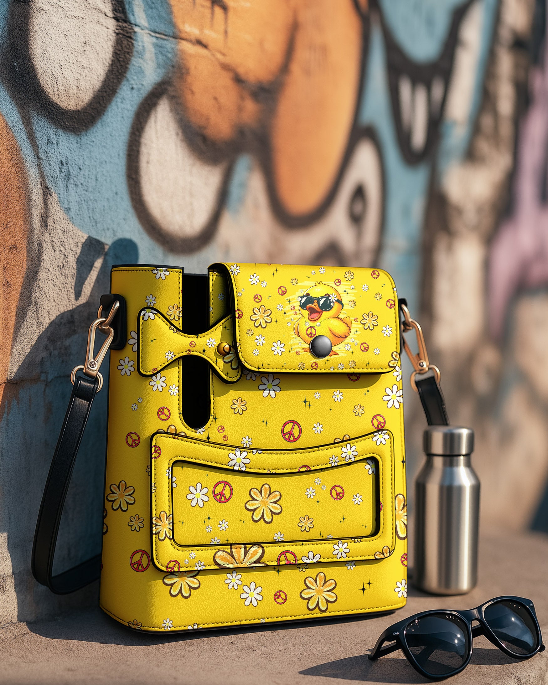 I'M NOT SHORT DUCK LEATHER TUMBLER STORAGE BAG - TYPQ0608251