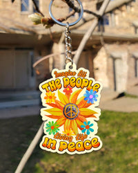 IMAGINE ALL THE PEOPLE LIVING LIFE IN PEACE ORNAMENT & KEYCHAIN - TYPQ0609251