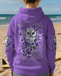 WHISPER WORDS OF WISDOM LET IT BE OWL ALL OVER PRINT - TYPQ0902262