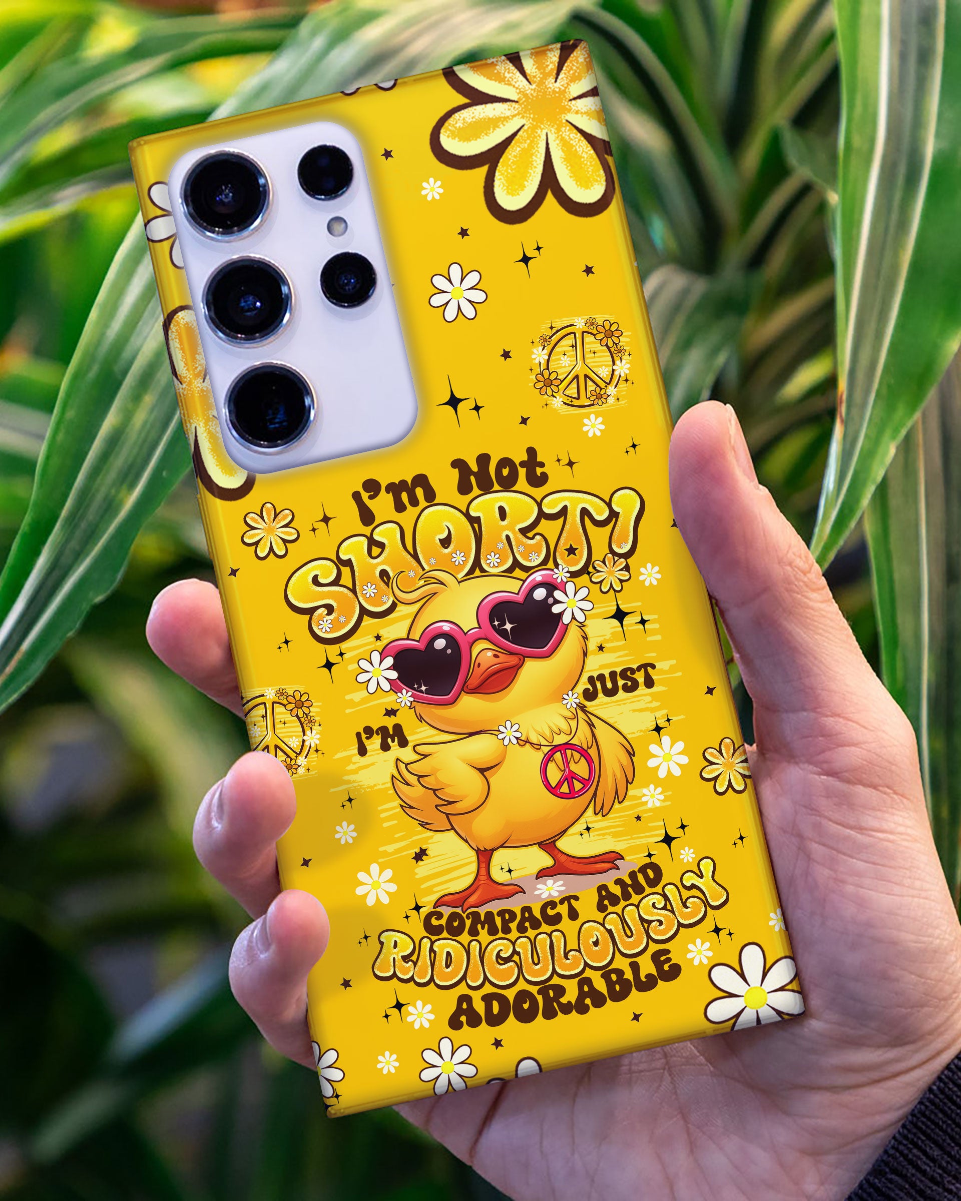 I'M NOT SHORT DUCK HIPPIE PHONE CASE - TYPQ0907252