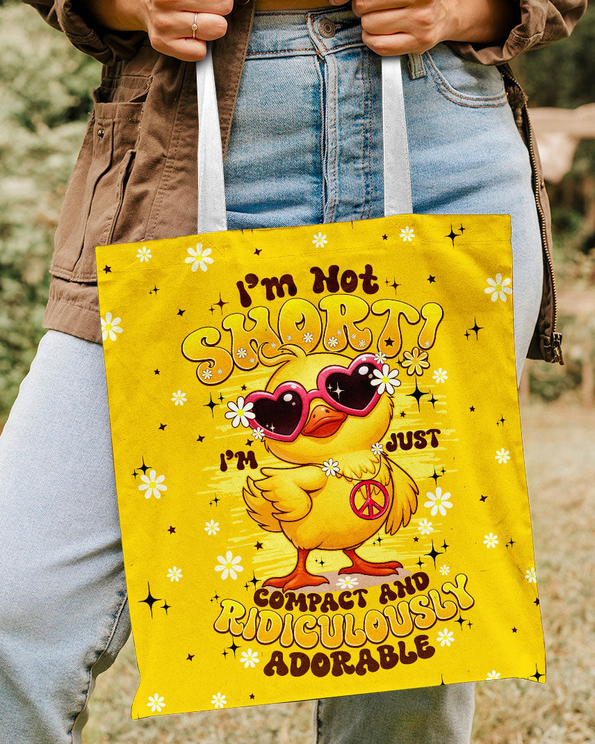 I'M NOT SHORT DUCK HIPPIE TOTE BAG - TYPQ0907253