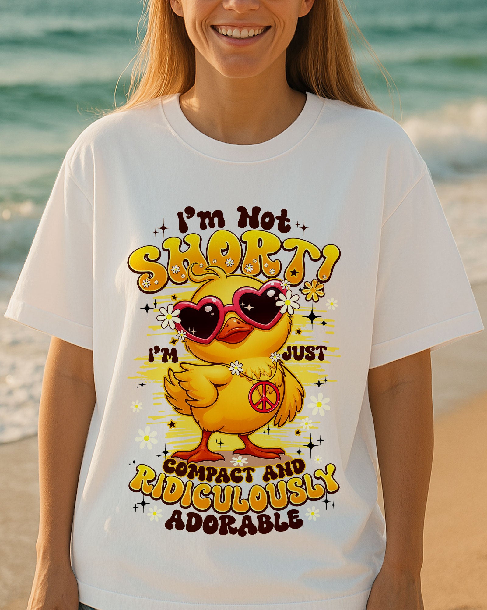 I'M NOT SHORT DUCK HIPPIE COTTON SHIRT - TYPQ0907255