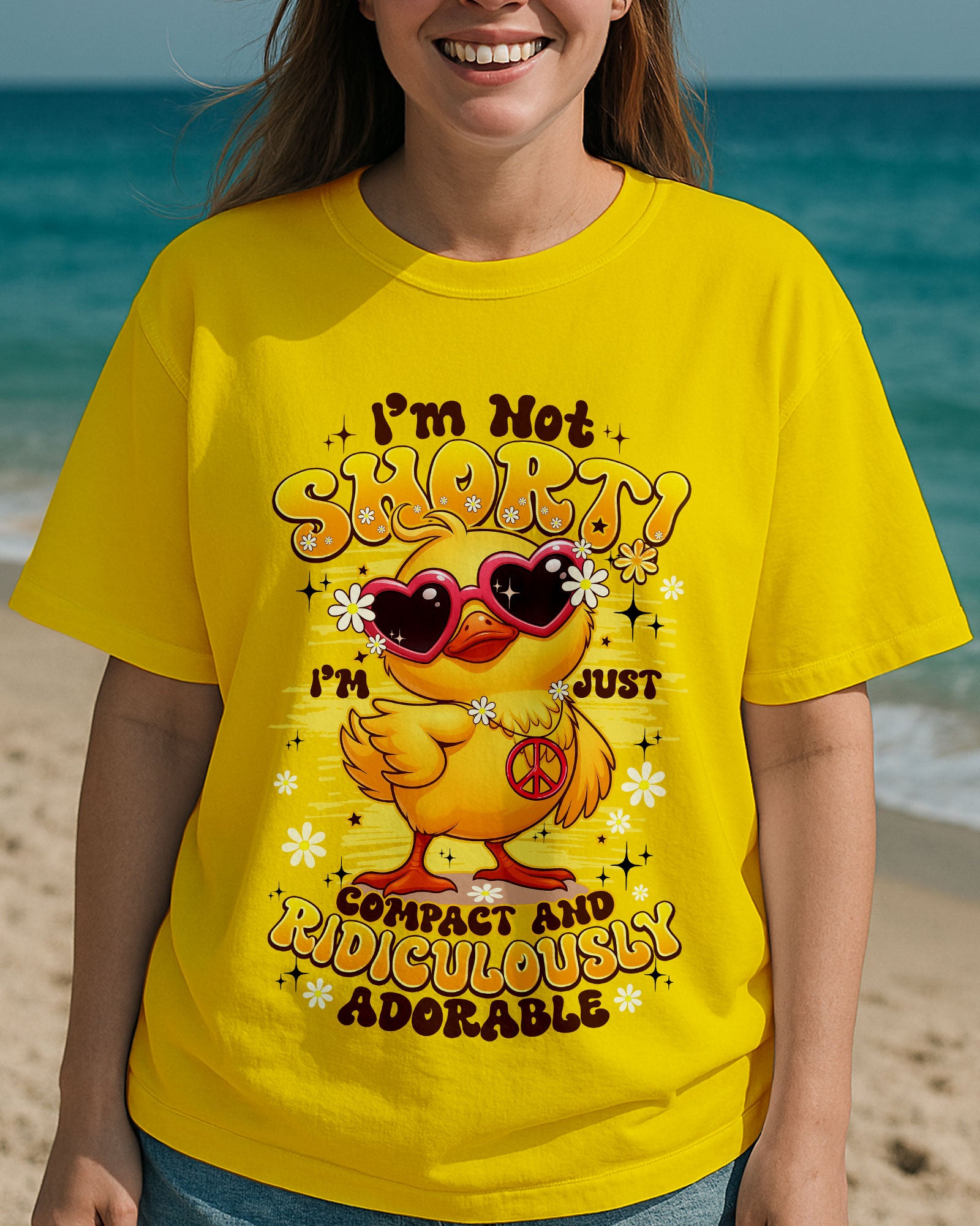 I'M NOT SHORT DUCK HIPPIE COTTON SHIRT - TYPQ0907255