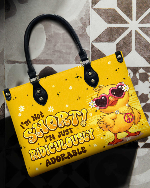 I'M NOT SHORT DUCK HIPPIE LEATHER HANDBAG - TYPQ0907256