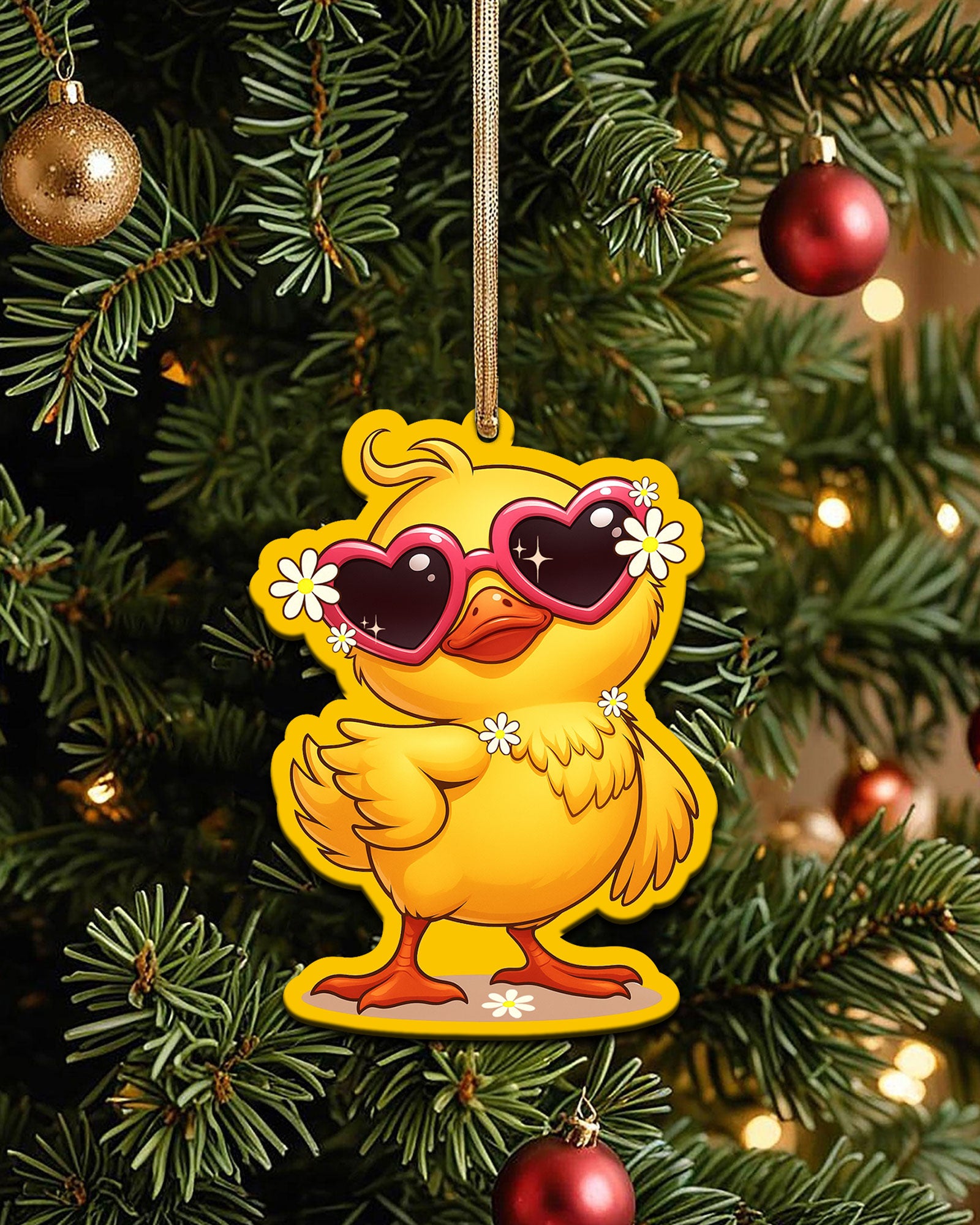 I'M NOT SHORT DUCK HIPPIE ORNAMENT & KEYCHAIN - TYPQ0907257