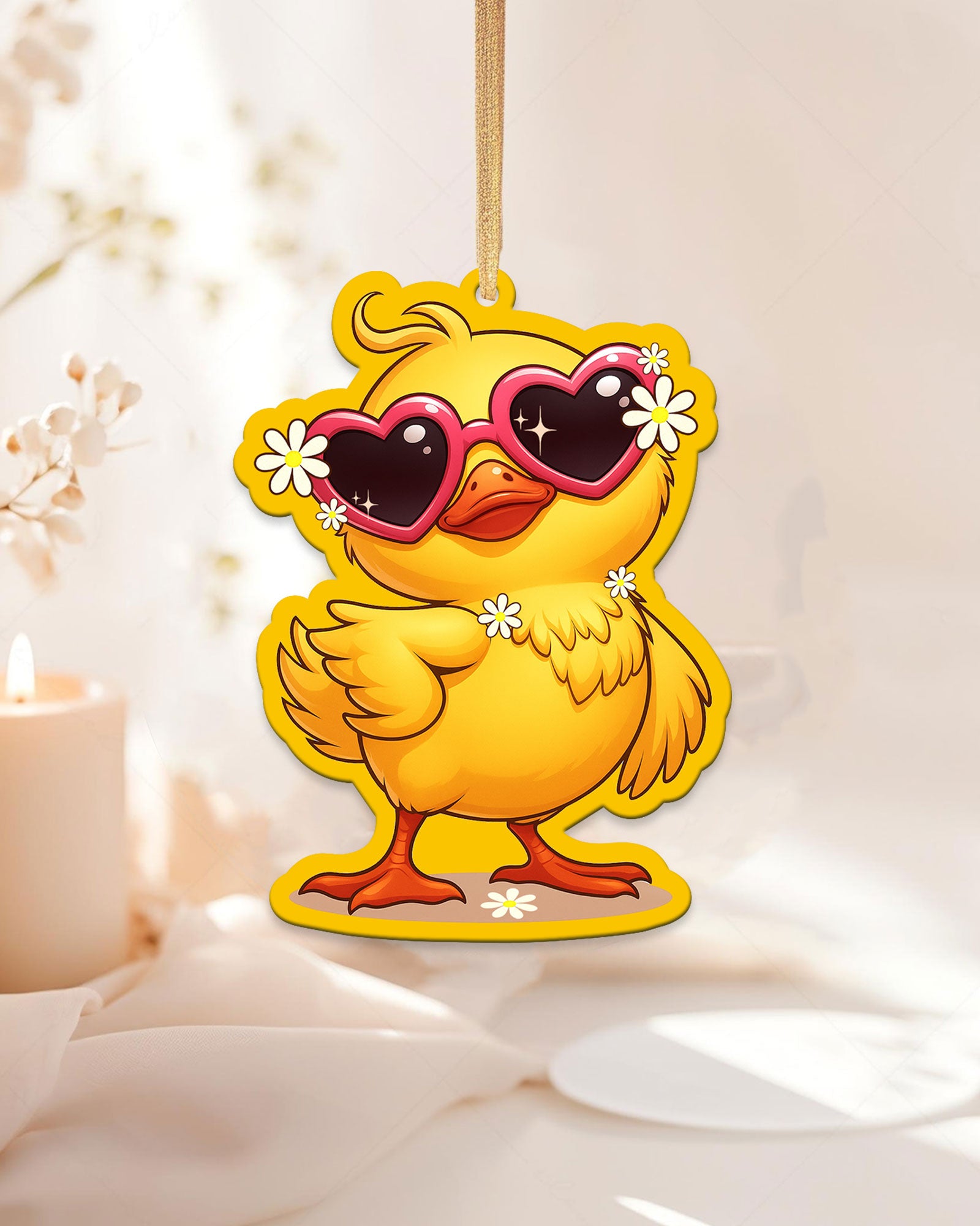I'M NOT SHORT DUCK HIPPIE ORNAMENT & KEYCHAIN - TYPQ0907257