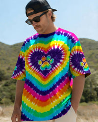 COLORFUL PAW HEART ALL OVER PRINT - TYPQ1003261