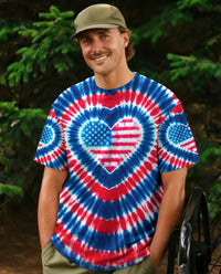 AMERICAN FLAG HEART ALL OVER PRINT  ALL OVER PRINT - TYPQ1903261