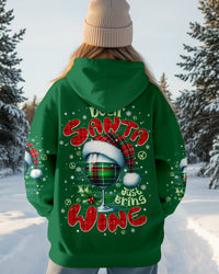 DEAR SANTA JUST BRING WINE CHRISTMAS ALL OVER PRINT - TYPQ1911251