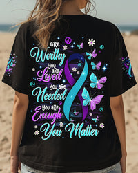 YOU MATTER BUTTERFLY SUICIDE PREVENTION AWARENESS ALL OVER PRINT - TYPQ2108254
