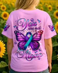YOU ARE NOT ALONE BUTTERFLY SUICIDE PREVENTION AWARENESS ALL OVER PRINT - TYPQ2208252