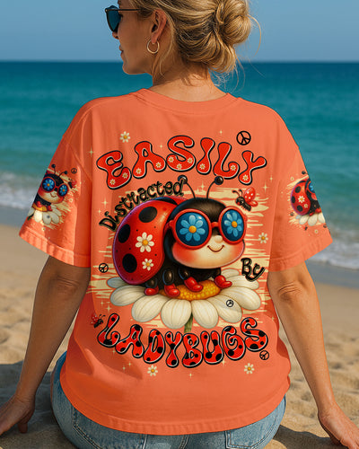 EASILY DISTRACTED BY LADYBUGS ALL OVER PRINT - TYPQ2506252