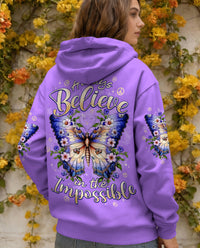 ALWAYS BELIEVE IN THE IMPOSSIBLE BUTTERFLY ALL OVER PRINT - TYPQ2601261