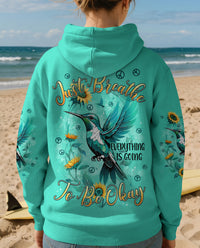 JUST BREATHE HUMMINGBIRD ALL OVER PRINT - TYPQ2702262