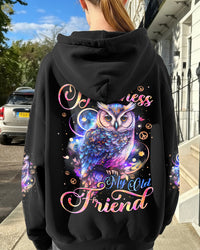 HELLO DARKNESS MY OLD FRIEND OWL ALL OVER PRINT - TYPQ3110251