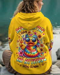 APPARENTLY I HAVE AN ATTITUDE WHO KNEW DUCK ALL OVER PRINT - TYPQ3112252