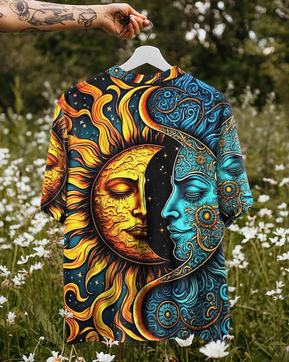 SUN AND MOON HAWAIIAN SHIRT - TYTM2205232