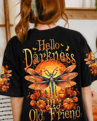 HELLO DARKNESS MY OLD FRIEND DRAGONFLY HALLOWEEN ALL OVER PRINT - TYTM1807231