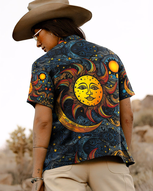 SUN AND MOON HAWAIIAN SHIRT - TLTW0805233