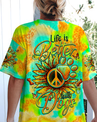 LIFE IS BETTER WITH DOGS ALL OVER PRINT - TYTM2207241
