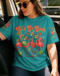 LET'S GO GIRLS FLAMINGO ALL OVER PRINT - TYTM0805252