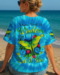WHISPER WORDS OF WISDOM LET IT BE BUTTERFLY TIE DYE ALL OVER PRINT - TYTM2104252