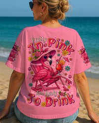PRETTY IN PINK FLAMINGO ALL OVER PRINT - TYTM1804251