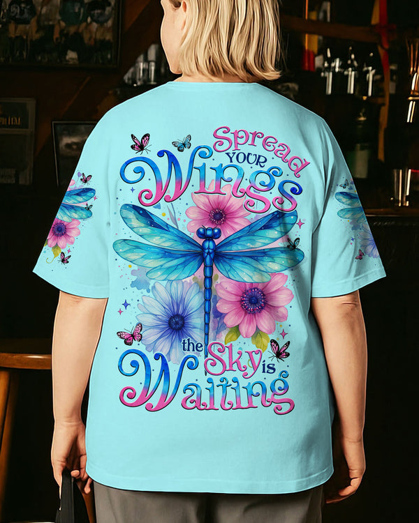 SPREAD YOUR WINGS THE SKY IS WAITING DRAGONFLY ALL OVER PRINT - TYTM1504251