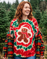 CHEERFUL GINGERBREAD CHRISTMAS BURST ALL OVER PRINT - TLNO1510264