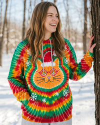 HOLIDAY GROOVY CAT CHRISTMAS BURST ALL OVER PRINT - TLNO0210264