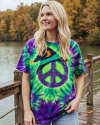 PEACE WITCH HAT HALLOWEEN SWIRL ALL OVER PRINT - TLNO1609264
