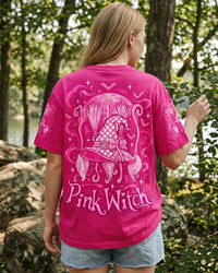 PINK WITCH BREAST CANCER AWARENESS HALLOWEEN ALL OVER PRINT - TLNO1509261