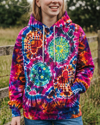 HIPPIE SUN & MOON VINTAGE BURST ALL OVER PRINT - TLNO2210261