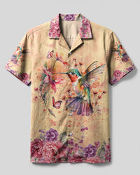 JUST BREATHE HUMMINGBIRD CAMP SHIRT - YHDU2803246