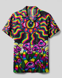 HIPPIE EYES MUSHROOM CAMP SHIRT - YHLN0601234