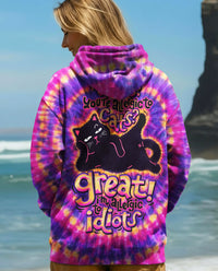 WAIT YOU'RE ALLERGIC TO CATS SWIRL ALL OVER PRINT   - TLNO1901261