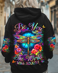 BE YOU THE WORLD WILL ADJUST DRAGONFLY ALL OVER PRINT - YHLN2102254