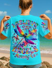 I BELIEVE THERE ARE ANGELS AMONG US DRAGONFLY ALL OVER PRINT - TLNO0810252