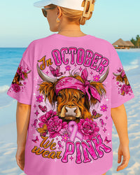 IN OCTOBER WE WEAR PINK COW BREAST CANCER ALL OVER PRINT - TLNO0508252