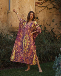 MANDALA SUN & MOON KAFTAN DRESS  - TLNT1901261