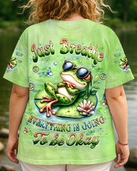 JUST BREATHE FROG ALL OVER PRINT - YHLT0610253